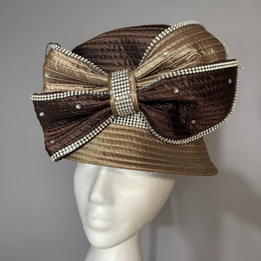 KENTUCKY DERBY HAT or Sunday Service Hat! Light and Dark Brown colored.